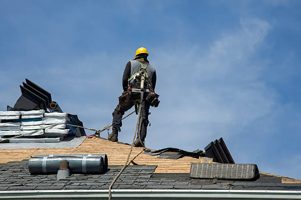 Professional Roofing technician working in Hamburg, NJ